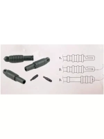 Коннектор для маховой удочки, диаметр 2 мм (2упк по 10шт)