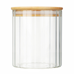 VETTA ЭКО Грани Банка для хранения 700мл, 11х10см, стекло, бамбук