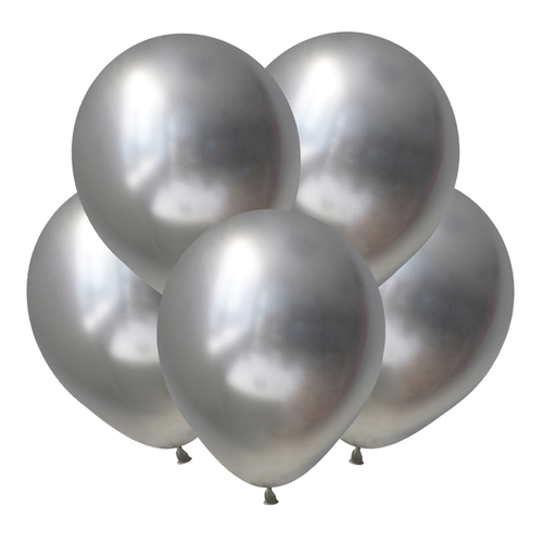 KL Метал 12 Зеркальные шары Серебро / Mirror Silver / 50 шт.