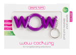 Фиолетовое эрекционное кольцо-брелок WOW Cockring (Цвет: фиолетовый)