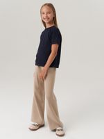 Джемпер для девочки с коротким рукавом AT1083 синий