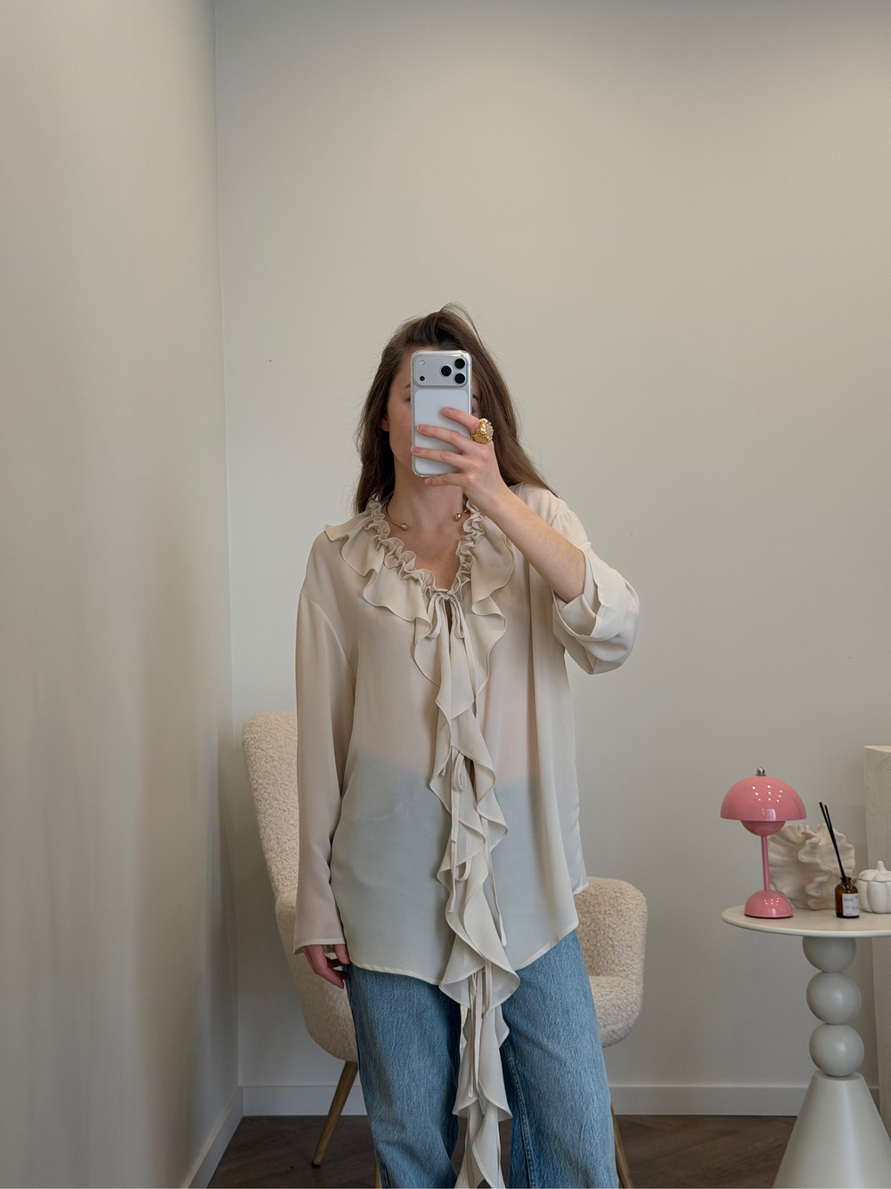 Блуза Flow молочный