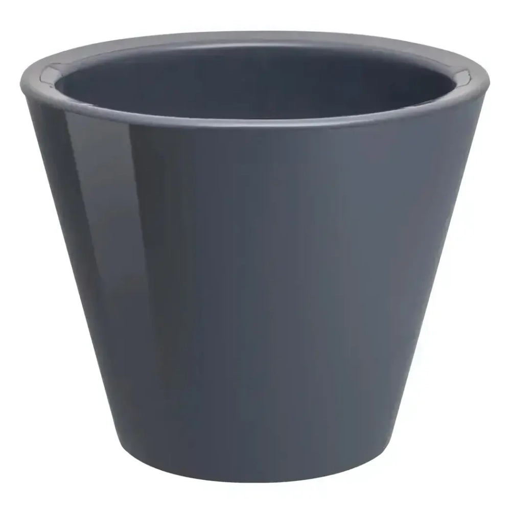 Кашпо для цветов пластиковое 3л d-19 см «Классика» Антрацит