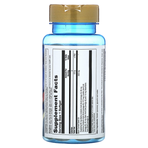 Nature's Life, масло черной смородины, 500 мг, 90 мини-капсул