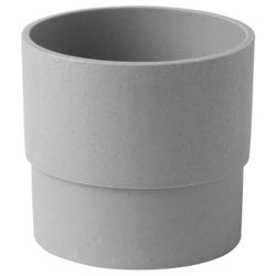 IKEA NYPON  (ИКЕА НЙПОН)  -  Крышка для цветочного горшка, серая, 9 см