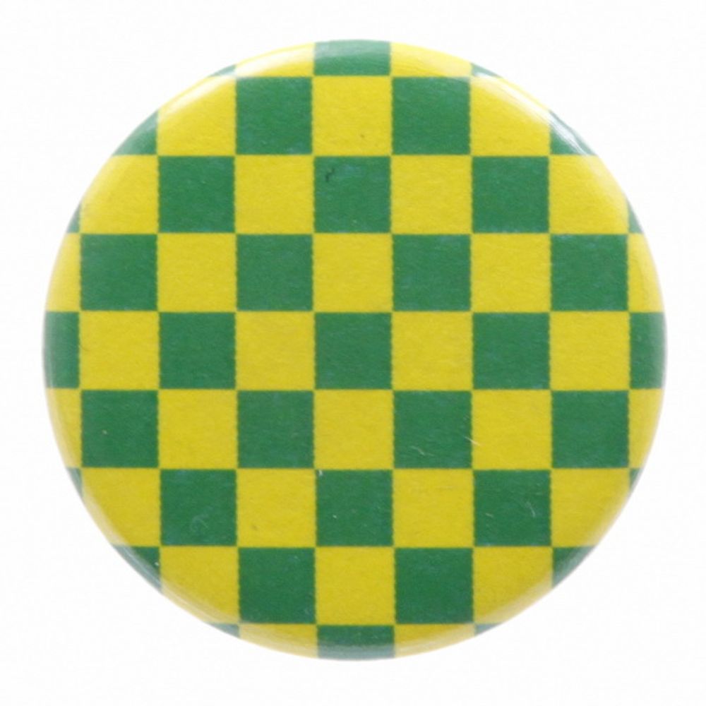 Значок Шашечка ( жёлто-зелёная )