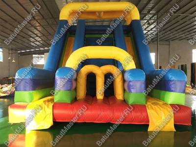 Детский надувной батут-горка "Радужная" 7*4*4,5 м