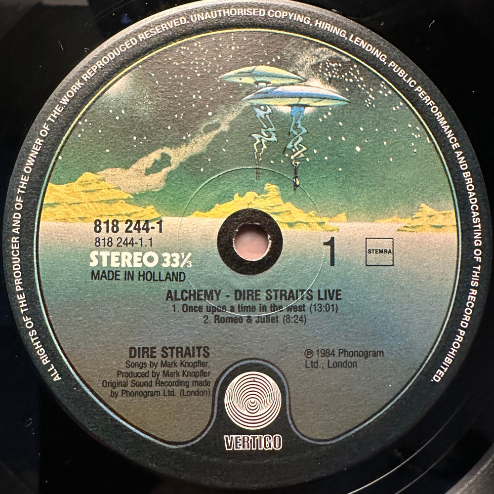 Dire Straits - Alchemy - Dire Straits Live 2LP (Голландия 1984г.)