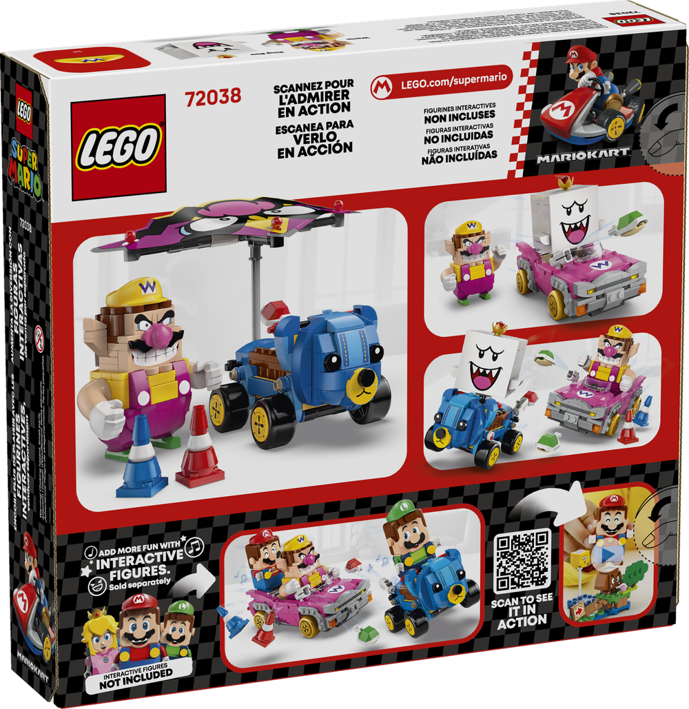 Конструктор Лего Супер Марио Mario Kart Варио и Король Бу 72038 | LEGO Super Mario Kart Wario & King Boo  512 деталей 8+