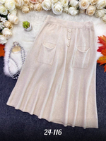 Вязаная юбка миди