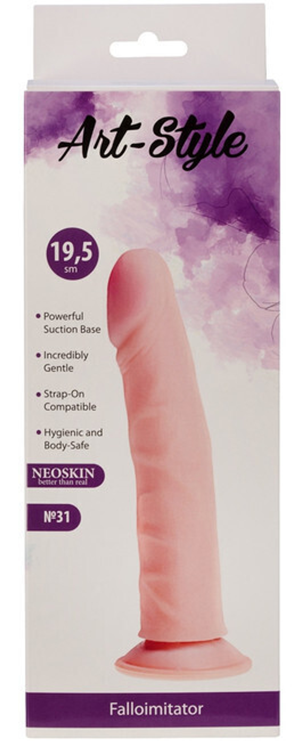 Реалистичный фаллоимитатор Art-Style Neoskin №31 , вторая кожа (21 см , телесный) (Цвет: телесный)