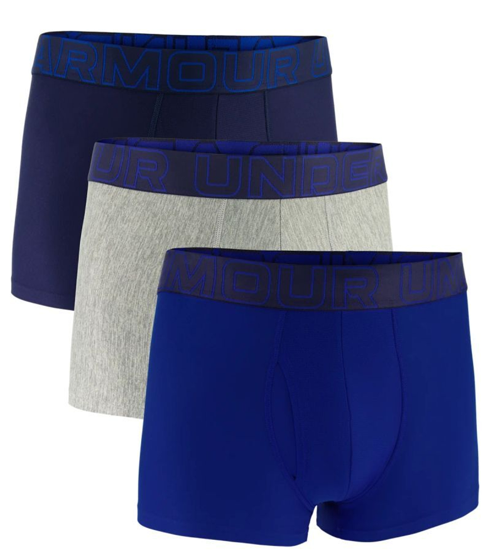 Боксерки теннисные Under Armour Performance Tech 3in Boxerjock 3P - black/grey/red