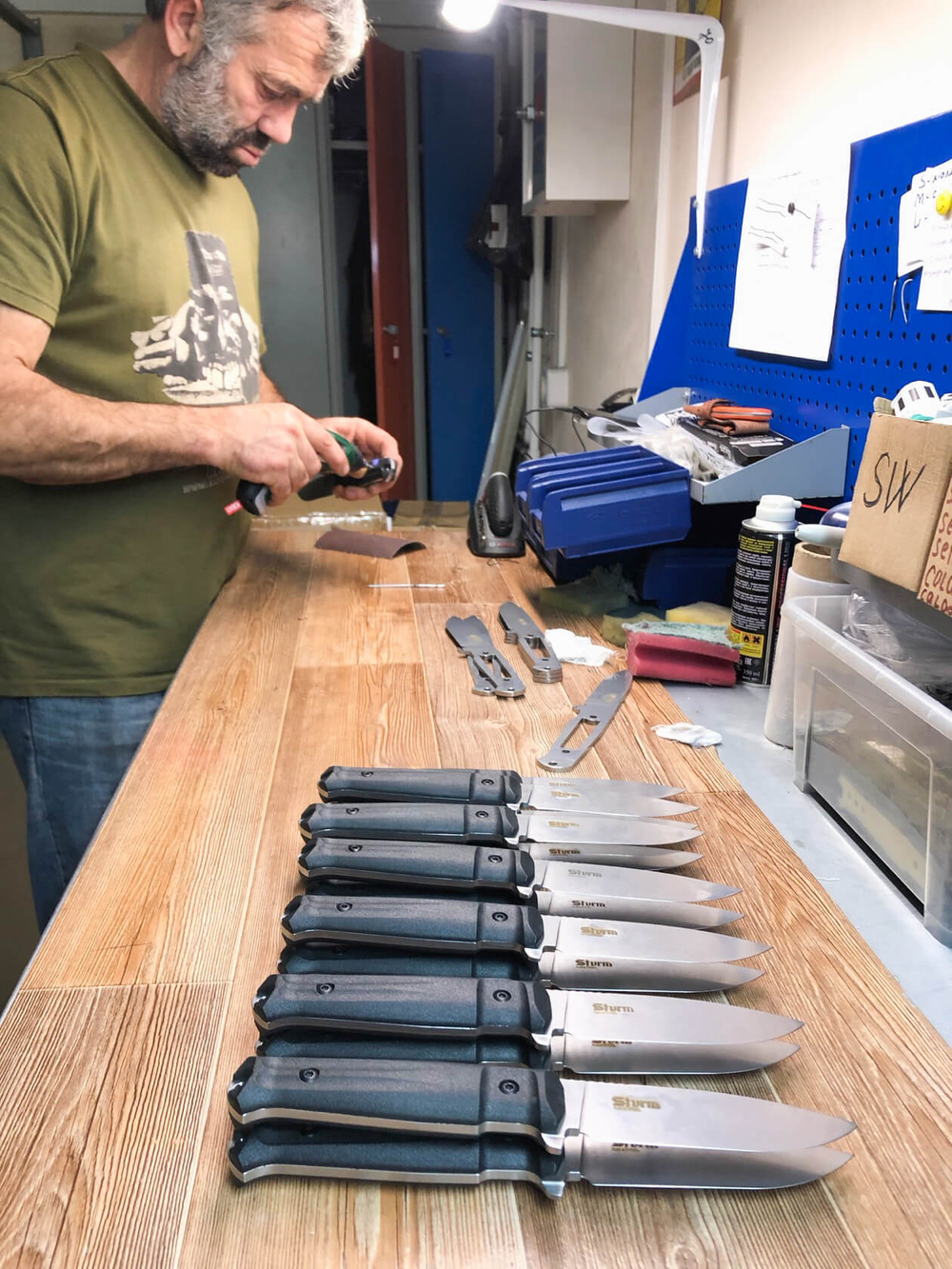 🏆Тактический нож Sturm AUS-8 StoneWash Орех