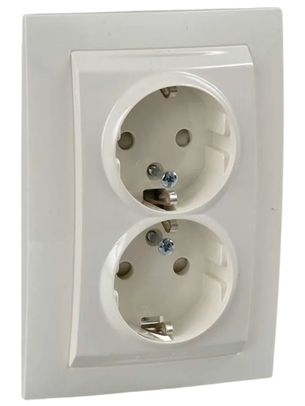 Розетка 2-я с з/к Schneider Electric Unica MGU23.067.25D беж