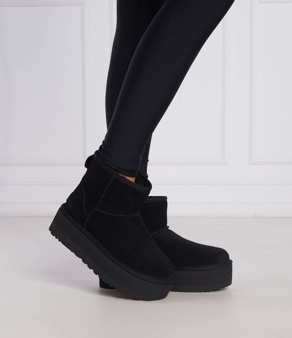 Кожаные угли classic mini platform UGG - черный(1134991)
