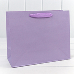 Пакет подарочный 32х26х12см "Люкс" (Сиреневый, Крафт)