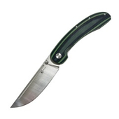 Нож складной Кузница Семина "Тунгус", сталь VG10, рукоять G10 черно-зеленая