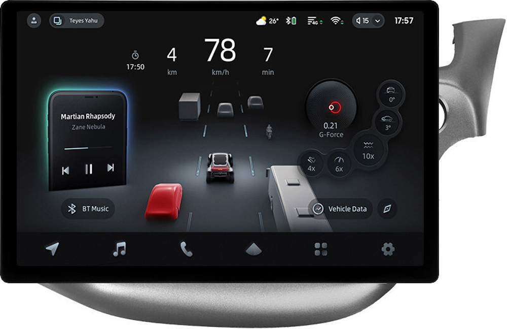 Магнитола для Honda FIT 2 2007-2014, FIT Shuttle - Teyes CC4-PRO монитор 13" 2K QLED на Android 13, Snapdragon 778G, 8+128, AI, CarPlay, DSP, 4G SIM-слот