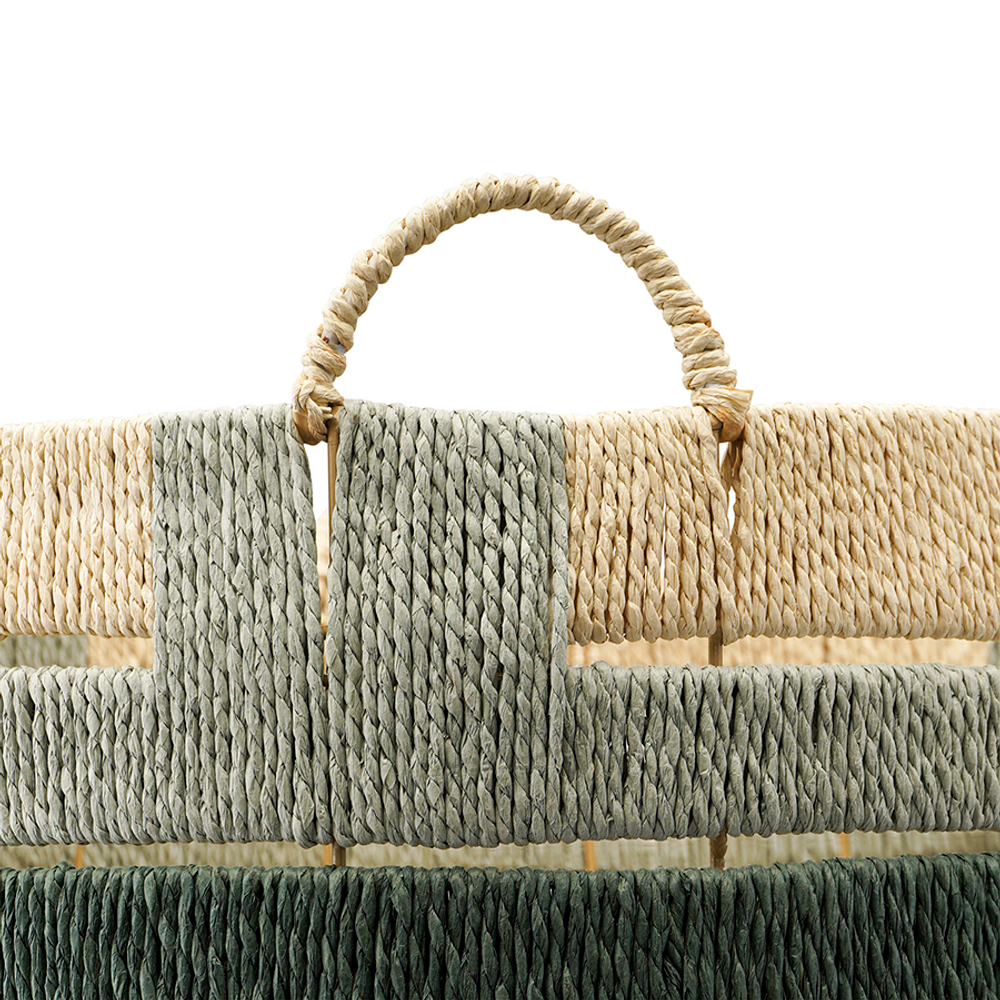 Корзина плетеная Tkano Bongo Sage Ethnic tk24-st_ba0007