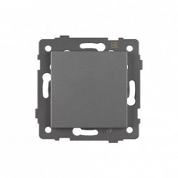 Механизм выключателя одноклавишный перекрестный 049877 серый SWT-MKX1-PL-GR-V (250V, 10A)Arlight