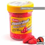 Паста форелевая Berkley Powerbait Natural Scent Glitter Trout Bait (50 г) Salmon Egg Red