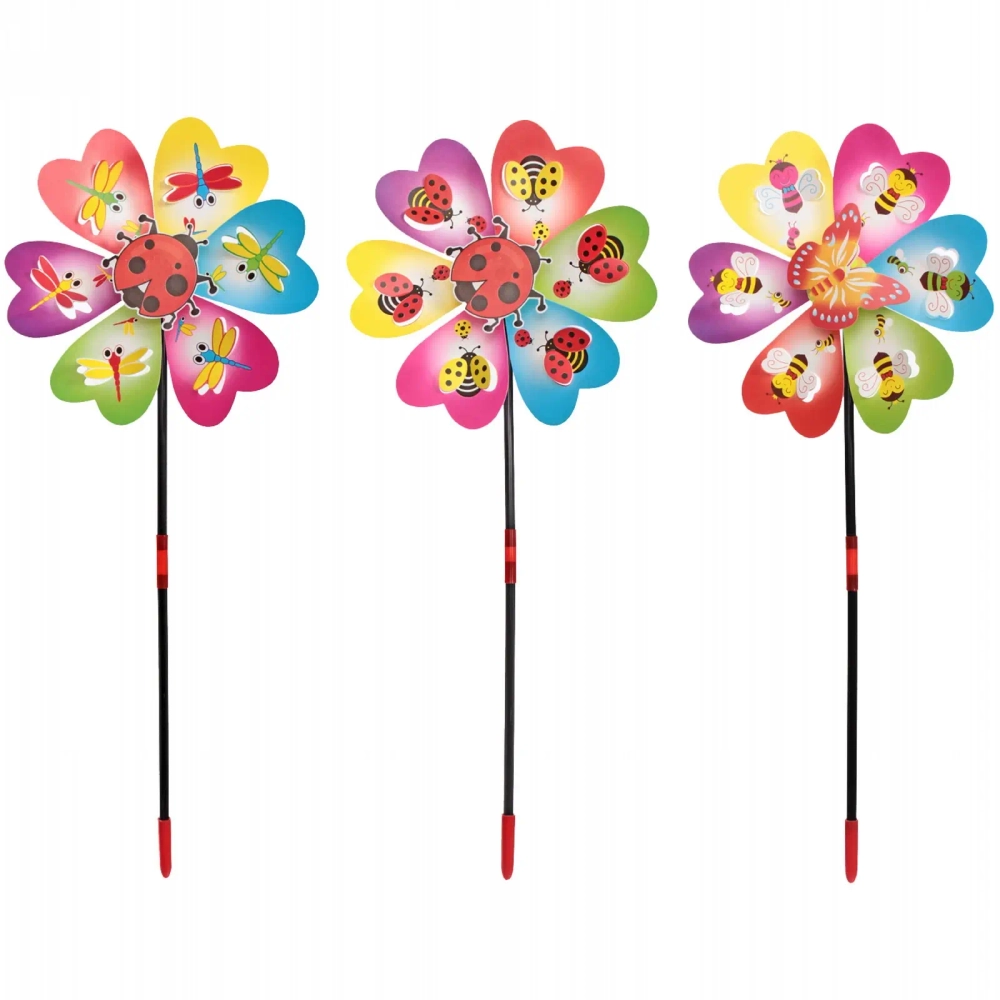 Ветрячок «Летняя полянка» d-22 см, 50 см, в ассортименте