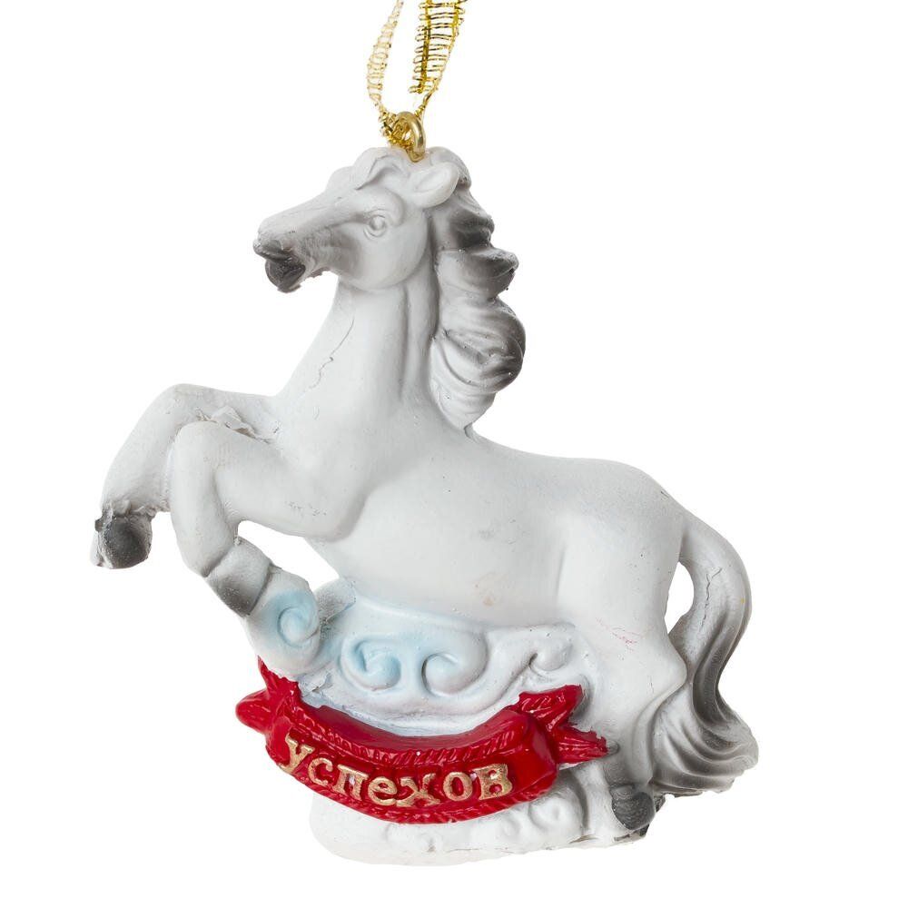 GAEM Фигурка декоративная подвесная "Лошадка", L6,5 W3 H7,5 см, 4в.