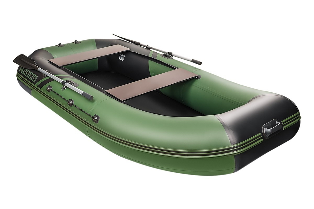 YACHTMAN-300 М (Яхтман) зеленый-черный (лодка ПВХ с усилением)