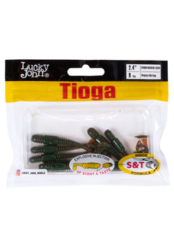 Виброхвосты съедобные LJ Pro Series TIOGA 2.4in (06.20)/085 9шт.