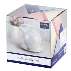 Чайный набор 3 пр."Pearl" 400/300мл (подарочная упаковка)