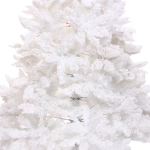 Ёлка «Звон вьюги» 210 см, ПВХ (1154 веток), белый иней, Белый