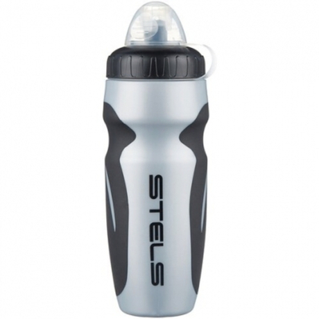 Фляга 600мл CB-15027 STELS полиэтиленовая серебристо-чёрная