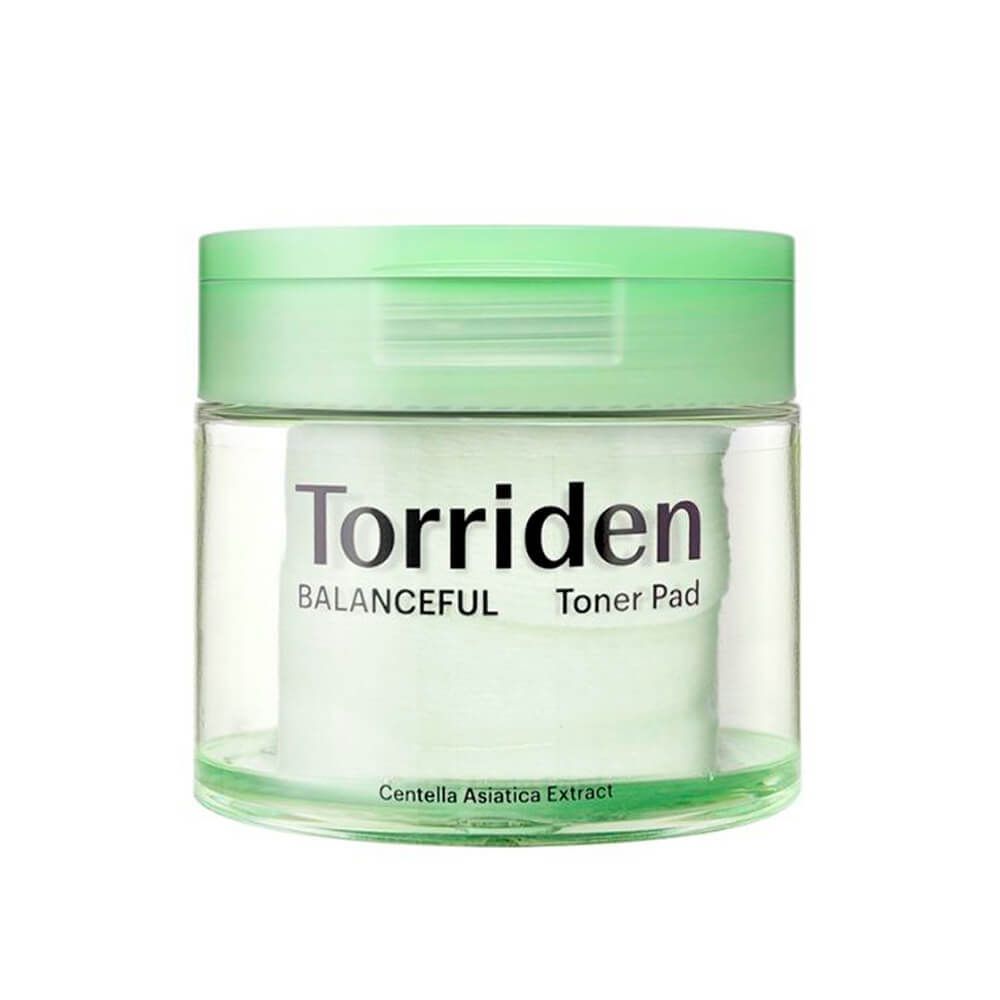Гипоаллергенные очищающие пэды с центеллой Torriden﻿ Balanceful Cica Toner Pad 60 шт