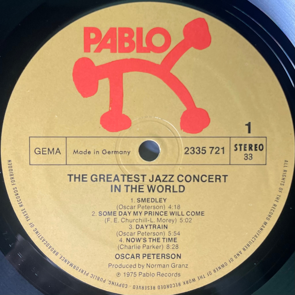 Сборник The Greatest Jazz Concert In The World 4LP (Германия 1975г.)