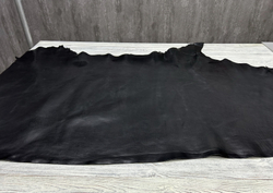 Целая шкура натуральной кожи фото Жаброн цв. Черный / Jabron Strong Nero, толщ. 2,2-2,4 мм