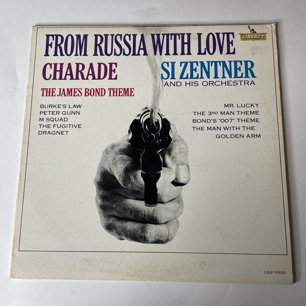 Винтажная виниловая пластинка LP James Bond 007 Si Zentner And His Orchestra From Russia With Love Из России С Любовью (Канада 1964)