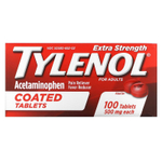 Tylenol, ацетаминофен с повышенной силой действия, для взрослых, 500 мг, 100 таблеток, покрытых оболочкой