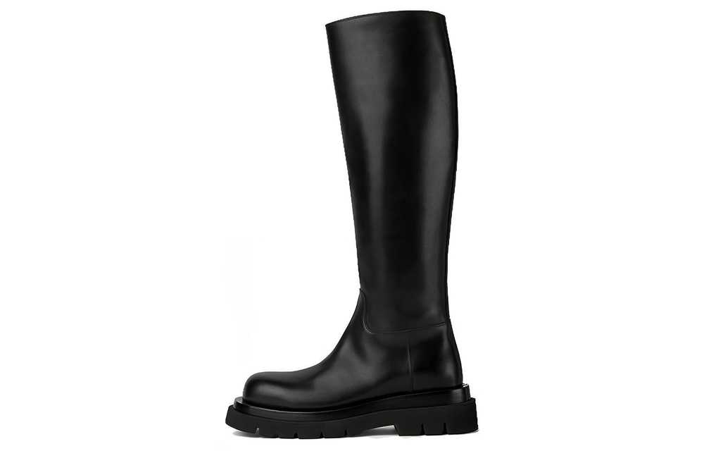 Bottega Veneta Bottega Venetta Knee High Lug Boot Black