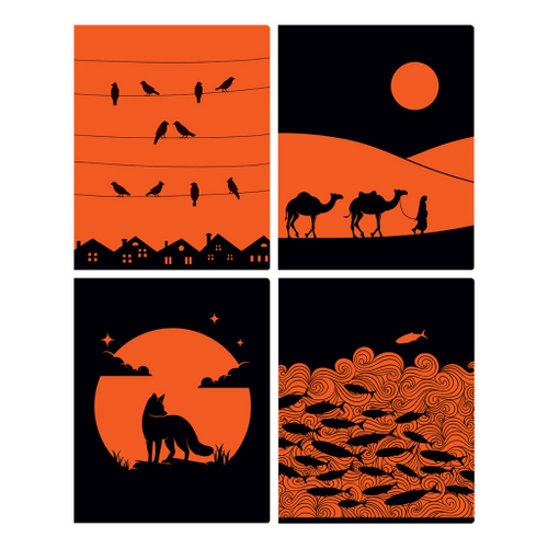 Тетрадь 48 л. клетка БИДЖИ Контраст (Т5ск48_лс 12709)