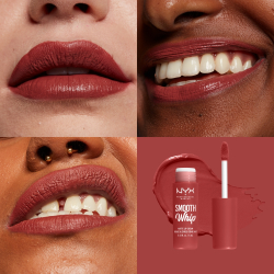 NYX Professional Makeup Smooth Whip Matte Lip Cream - Бархатистая разглаживающая помада, 4 ml