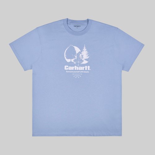 Футболка мужская Carhartt WIP Surround артикул:I033183_frosted_blue - купить в магазине Дайс