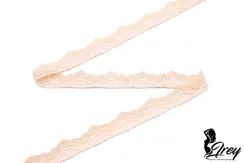02-40 Кружево узкое эластичное 2,5 см, телесный 126