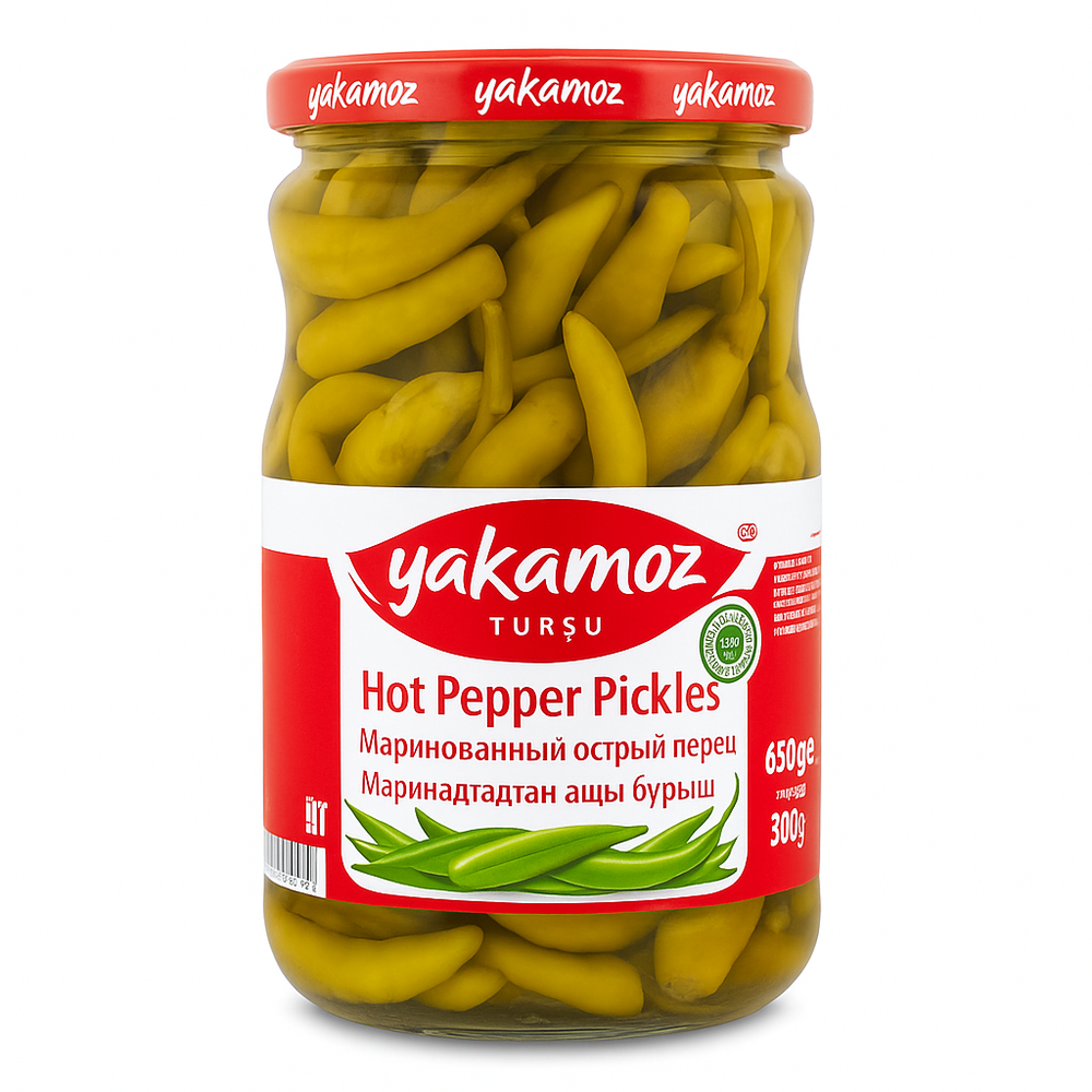 Перец острый маринованный Yakamoz 650 гр