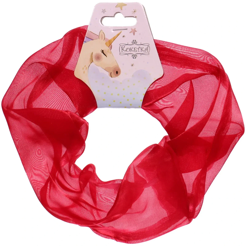 Резинка для волос «ПЕРСЕЯ», цвет бордовый, d-14см (подвес Кокетка Единорог)