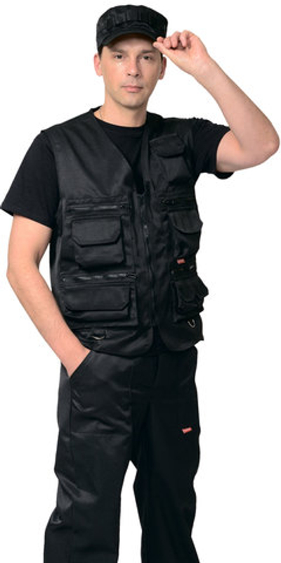 Жилет разгрузочный универсальный (тк. смесовая) чёрный