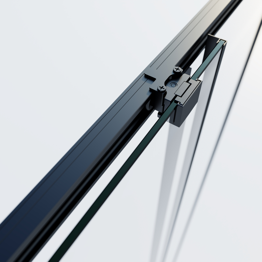 Душевой уголок Софт 2 (Soft 2) Vincea VSS-3SO2800CLB, 800*800, черный, стекло прозрачное