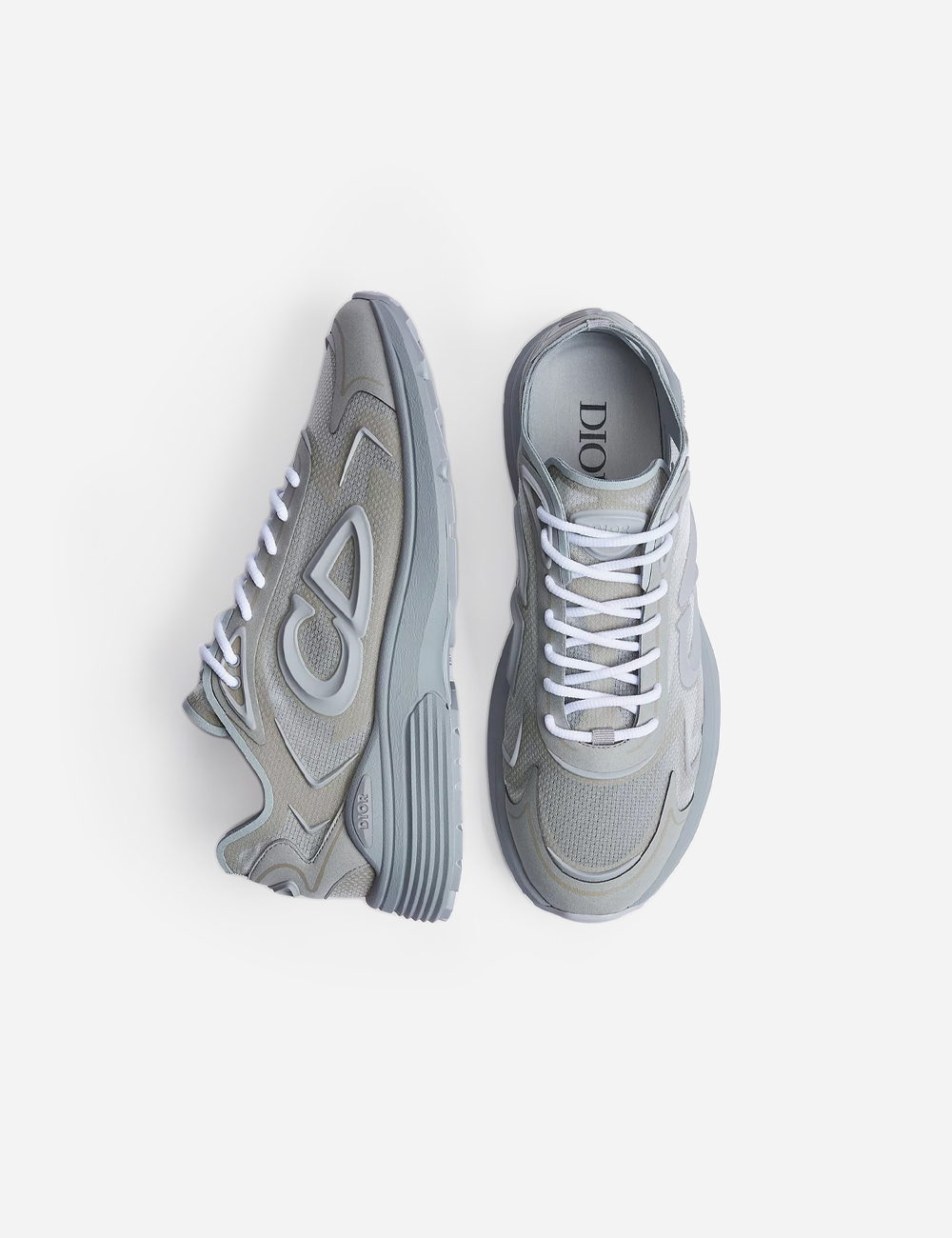 Кроссовки Dior B30 Countdown Tech Sneaker "Gray and White"