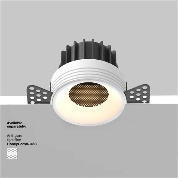 Встраиваемый светильник Раунд / Round 12 Вт 3000 К 50° Technical dl058-12w3k-trs-w