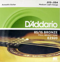 Струны D`Addario EZ920 (Acoustic) бронза