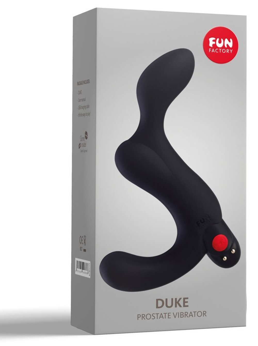 Черный вибромассажёр простаты Duke (Цвет: черный)